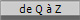 de Q  Z